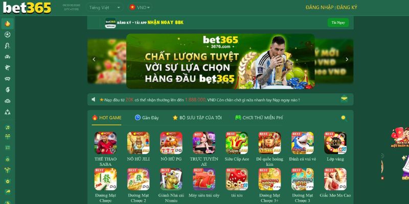 Khuyến mãi BET365 chào mừng người chơi mới